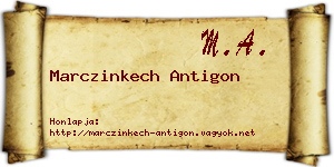 Marczinkech Antigon névjegykártya